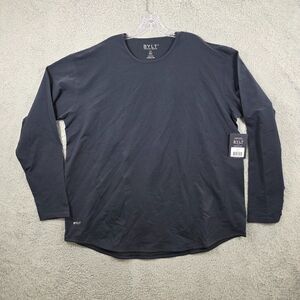 NWT BYLT Drop Cut Shirt Blue Men's 3XL Performance Stretch Lux Long Sleeve